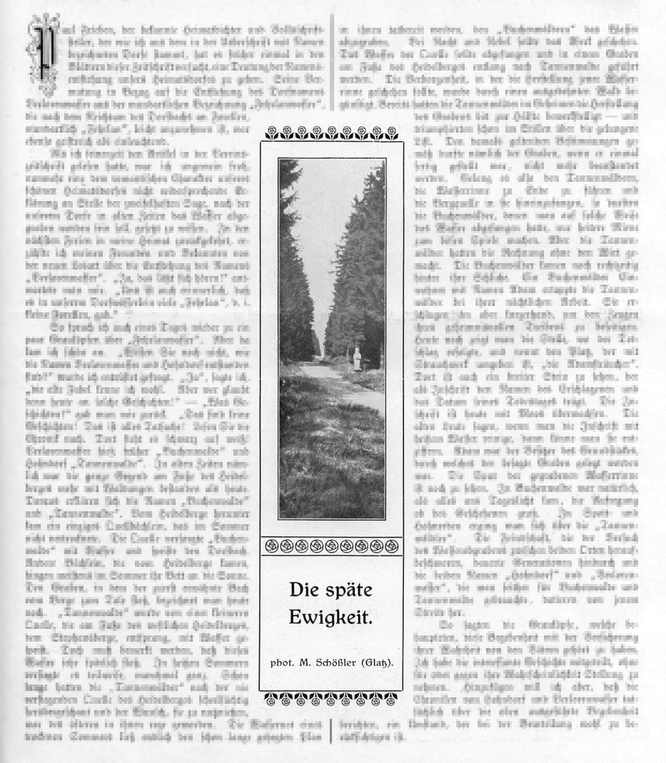 Zeitschrift „Die Grafschaft Glatz“ Nr. 3/1914, S. 40