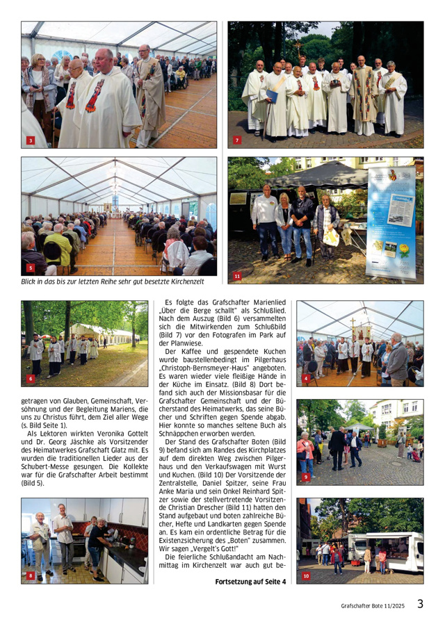 78. Glatzer Wallfahrt nach Telgte 2025: Bericht im „Grafschafter Boten“