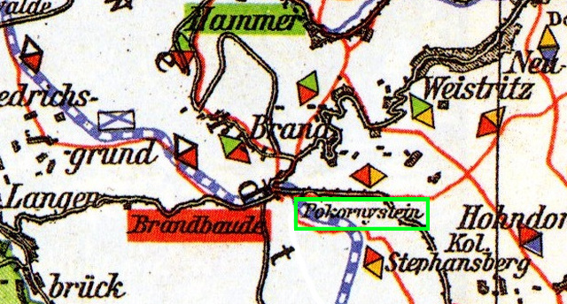 Pokorny-Stein auf der GGV-Wanderwegekarte