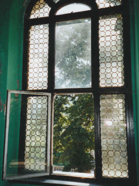 Ein Fenster des Jagdzimmers