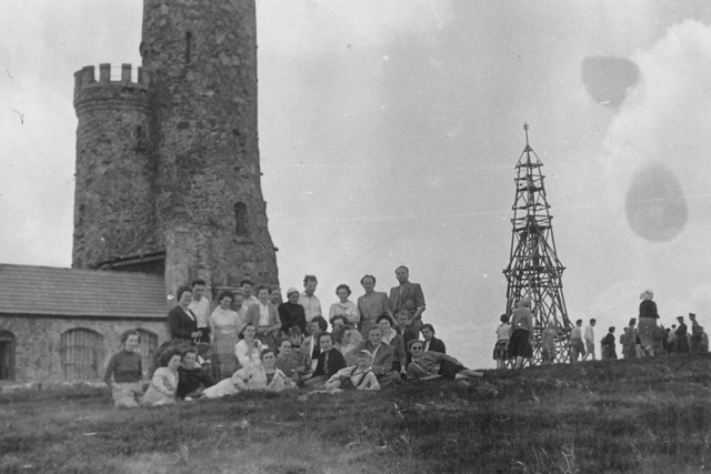 Schneebergturm Signalgerüst um 1935