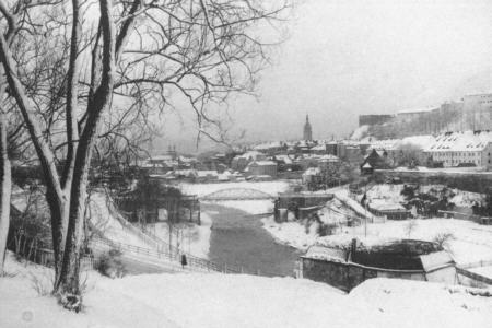Stadtansicht im Winter
