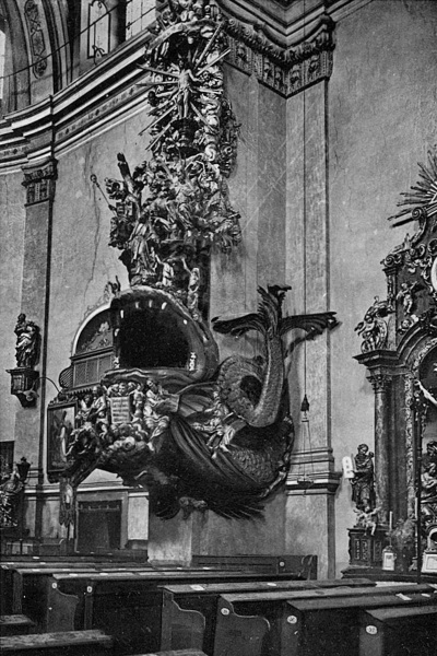 Bad Reinerz, Kath. Kirche, Walfischkanzel
