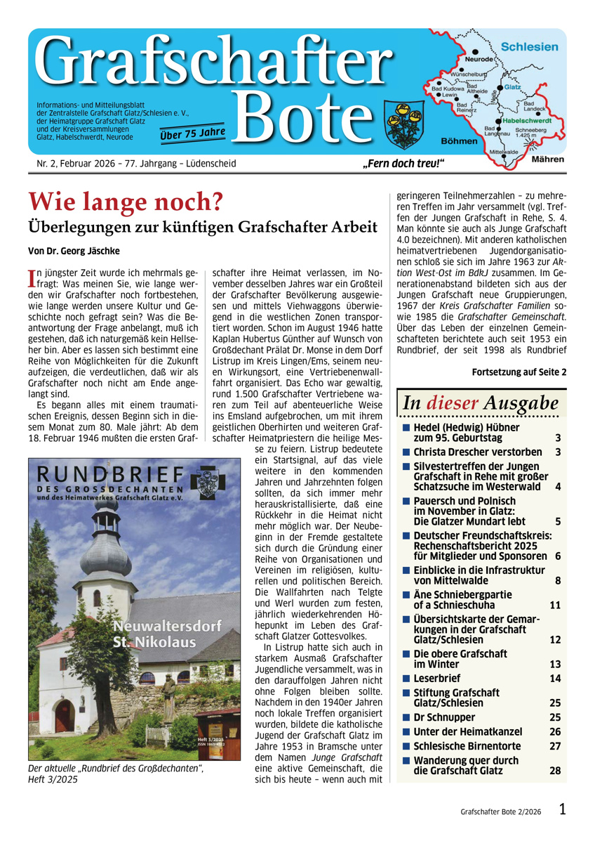 „Grafschafter Bote“ 2/2026