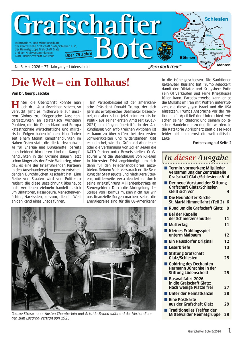 „Grafschafter Bote“ 5/2026